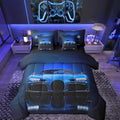 Feelyou Blue Race Car Bedding Set 7 Piece Boys Speed Sports Car Queen by Feelyou