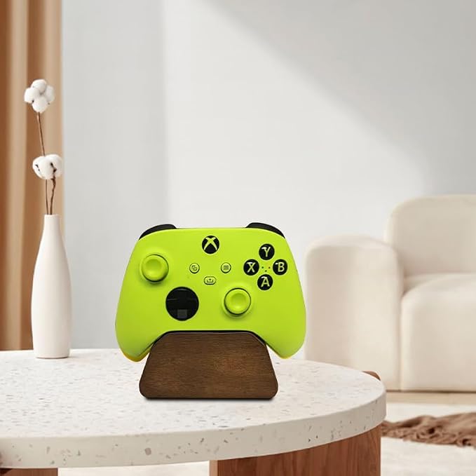 Solid Wood Gamepad Stand, Controller Holder for PS4 PS5 Xbox | This holder tidies gaming desk, fits most controllers, nice decor, ideal gift for father, son & boyfriend - Image 2