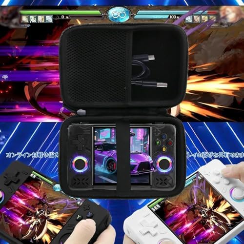 Hard Carrying Case Compatible with RF40H/RG406V/RG405V Retro Handheld Game Console (Black) - Image 3