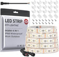 BTF-LIGHTING RGBW LED Strip IP68 Waterproof Warm White DC12V 16.4FT 300LED by BTF-LIGHTING