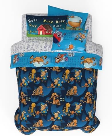 Franco Dog Man Supa Book Kids Bedding Super Soft & Cozy Reversible Microfiber Comforter and Sheet Set with Sham, 7 Piece Full Size, (Officially Licensed Product) - Image 2
