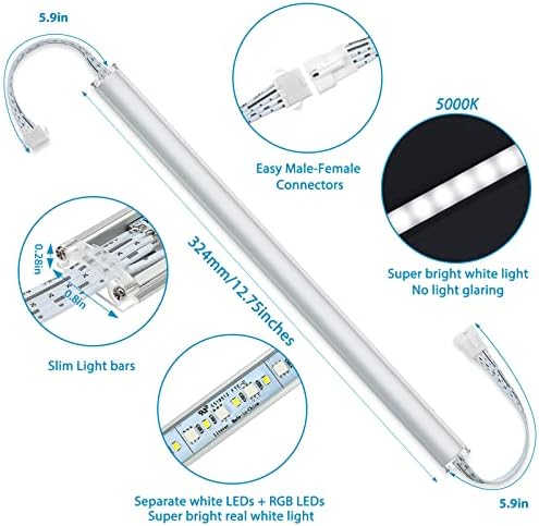 Under Cabinet LED Lighting RGB Color Changing & Super Bright White Light - Image 4