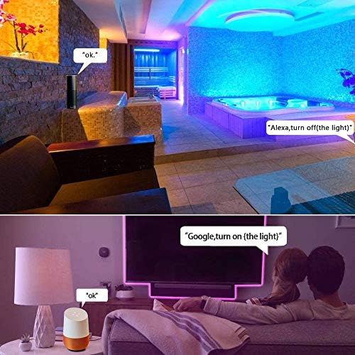 MIHEAL 5050 RGB WiFi Smart LED Strip 32.8Ft 300LED IP65 Waterproof Kit - Image 7