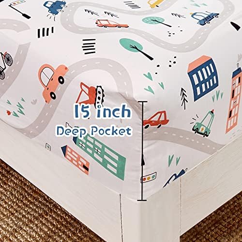 JSD 3 Piece Car Vehicle Kids Sheet Set Twin Size - Image 4