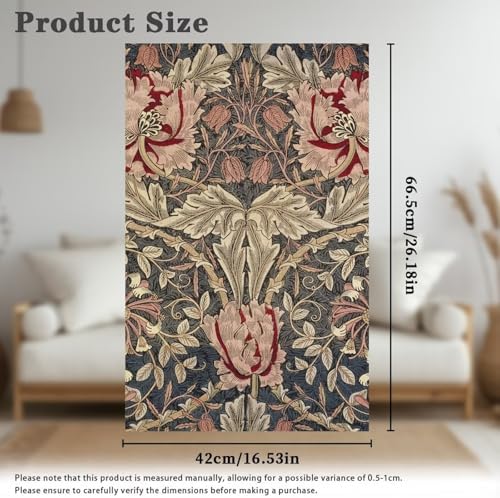 Sofa Recliner Headrest Cover, Vintage Acanthus Leaf Print - Image 6