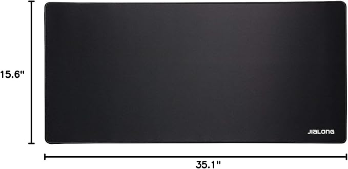 JIALONG Large Gaming Mouse Pad, XXL Desk Mousepad with Stitched Edges, Non-Slip Base Keyboard Pad for Gamer, Office & Home Classic Black - Image 9