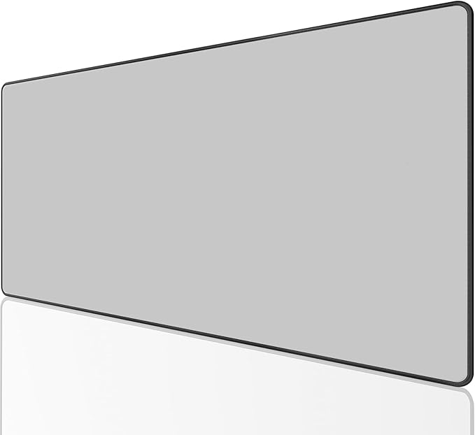 KTRIO Large Gaming Mouse Pad, Desk Mat, 31.5 x 15.7 in, Silver Grey, XXL | Smooth Micro-Weave Surface, Artistic Pattern Design, Non-Slip Rubber Base, Durable Stitched Edges, Office & Home Use by KTRIO