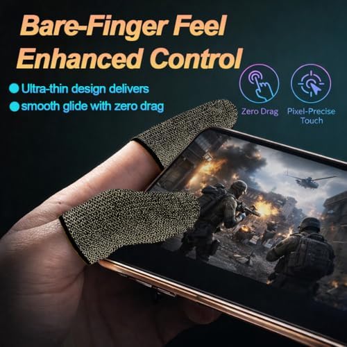 Bluradio 6 Pack Gaming Finger Sleeves for Mobile Gaming - Image 6