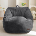 MAXYOYO Kids Bean Bag Chair, Bean Bag Couch with Handle, Comfy Toddler Chair for Boys and Girls, Accent Sofa Chair with Pocket for Gaming Reading Relaxing, Dark Grey | Comfy Toddler Chair for Boys and Girls, Accent Sofa Chair with Pocket for Gaming Rea... by MAXYOYO