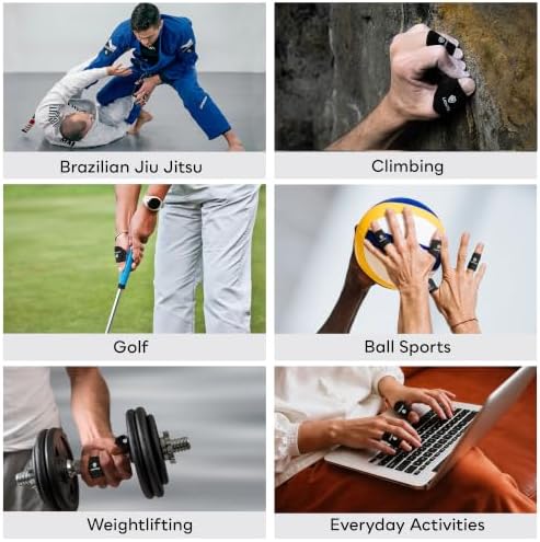 LIONTEK Thumb or Short-length Flow Finger Sleeve V3 Pair — Joint Support & Compression for Golf, Basketball, BJJ, Fitness, Volleyball, and Daily Activity (Large) - Image 3