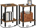 TUTOTAK End Table with Charging Station, Side Table Set of 2, Nightstand by ChoosetutotakFurnitureBuildYourCozyHome
