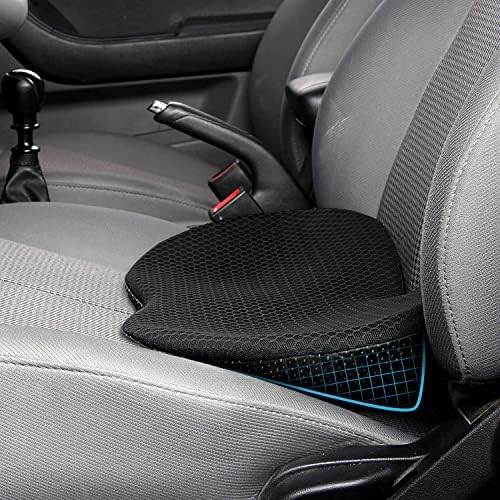 Livtribe Car Seat Cushion, Comfortable Wedge Seat Cushions for Long Driving | Memory Foam Seat Pad for Sciatica & Back Pain Relief, Road Trip Essentials for Driver, Breathable Mesh Cover, Non-Slip Bottom by Livtribe