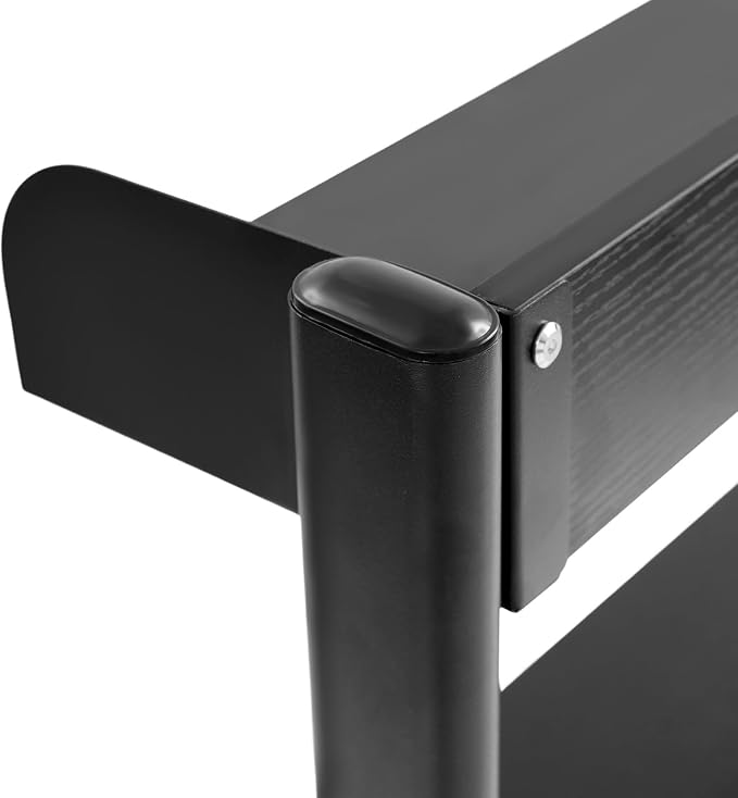 Desk Pegboard, Clamp On Desk Organizer Shelf, Desktop Bookshelf Storage Shelves, Privacy Panel for Home Office Dorm Gaming Desk, Carbon Steel, 39.4" x 37.4", Black - Image 8