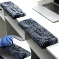 Relaxweex 2 Pcs L-Shaped Desk Wrist Rest Elbow Pad Set Desk Edge Rest Cushion Non-Slip Memory Foam Arm Padding Wrist & Forearm & Elbow Comfort Support for Table or Table Edge (Striped Style) by Relaxweex