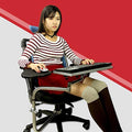 Computer Keyboard Stand Laptop Mouse Mount for Workstation Video Gaming, Installed to Chair or Any Round Bar with Maximum 1.96 inch Diagonal Thickness by MagicHold