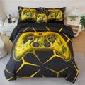 6 Pieces Yellow Full Bed in A Bag Gamepad Bedding Set for Kids by ZSYAYAHA