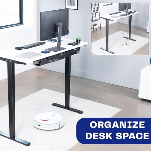 VIVO Under Desk 36 inch Mesh Net Cable Management with Power Strip Holder, Wire Organizer, Adjustable Home Office Standing Desk Cord Storage, Black, DESK-AC36MH-S - Image 5