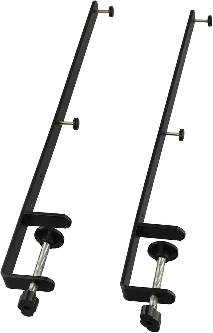 2Pcs Extended Desk Clamp, Nailless Pegboard Fixing Bracket For Desktop 1-5.5cm Thick, Duty Mount For Office Gaming Kitchen Setup - Image 3