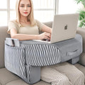LEBENGURU Reading Pillow for Laptop, Extra Large Armrest for Bed, Stripe by LEBENGURU