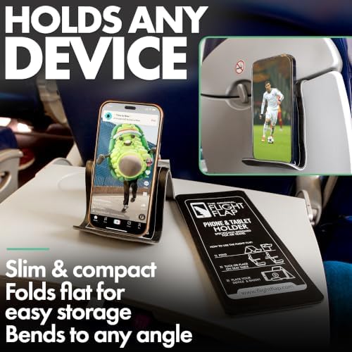 Flight Flap Airplane Phone Holder - Foldable Phone Stand for Plane Travel - Image 4