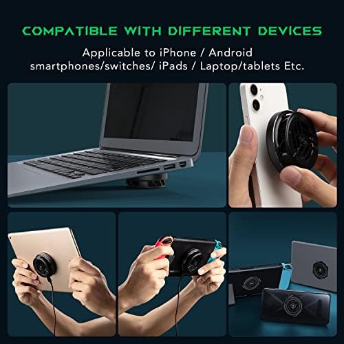 Black Shark Magnetic Cooler for MagSafe iPhone 12/13/14/15 Series, Portable Cooling Fan, Gaming Semiconductor Cooling for Android/Tablet/iPad - Image 4