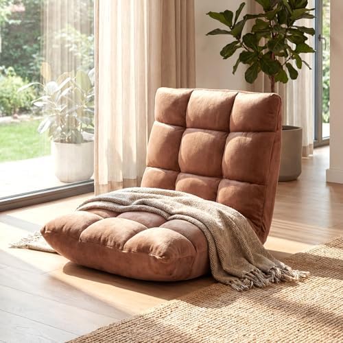COSTWAY Floor Chair, Video Gaming Chairs with Back Support - Image 2