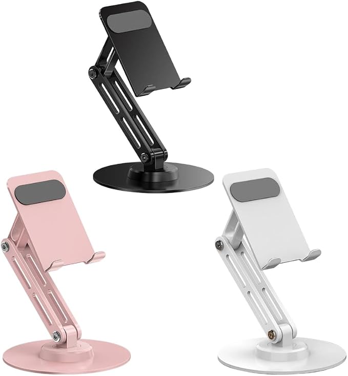 Adjustable Foldable Phone Stand with Not Slip Base for Tablets & Smartphones - Image 7