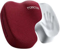 FORTEM Seat Cushion, Office Chair Cushion for Tailbone Sciatica Pain Relief | Memory Foam Pillow for Car | Ergonomic Design | Washable Cover | Non Slip | Red by FORTEM