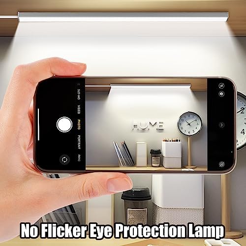 GLVSAE Under Cabinet Lighting, 12 Inch Plug in Light Bar, LED Keyboard Lights, 6000K Cool White Light, Ultra Thin Dimmable Light Bar, Suitable for Kitchen/Desk/Closet/Workbench - Image 4