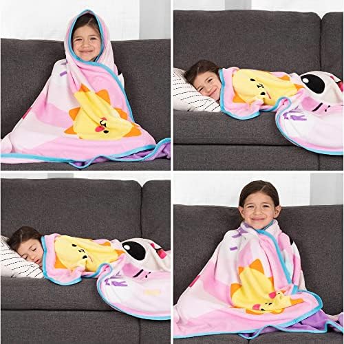 Gabby's Dollhouse Cakey And Pandy Kids Bedding Super Soft Micro Raschel Throw, 46 in x 60 in, By Franco - Image 5