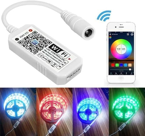 3 Pack Smart WiFi LED Controllers, RGB Led Strip Lights Wireless Control, Compatible with Alexa & Google Home & IFTTT, Free Magic Home App Control for Home Decoration TV Background Stair LED Lights - Image 5