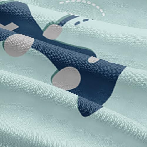 Twin Size Gaming Bedding Set - Duvet Cover & Comforter Cover with Pillowcases, Cartoon Gamepad Symmetry with Pink Heart on Sky Blue for Gamer Kids' Bedroom (Whimsical Gaming Atmosphere) - Image 3