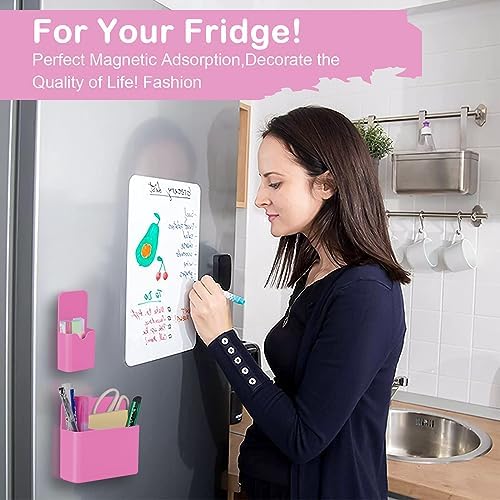 KITANIS Magnetic Pen Holder,2 Pack Magnetic Dry Erase Marker Holder with Generous Compartments,Strong Magnet Storage Marker Pen Pencil Organizer for Refrigerator,Whiteboard,Locker Accessories - Image 6