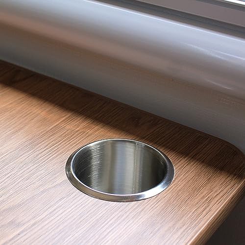 Stainless Steel Drop-in Cup Holder, 2pcs Single Car Cup Drink Holder Poker Table Drink Holder Computer Desk Ashtray for Sofa Boat Rv Couch Recliner Car Truck Poker Table - Image 5