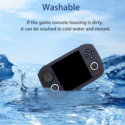 Case for ANBERNIC RG CubeXX,NOUKAJU Silicone Protective Cover,Drop-Proof,Scratch-Proof,Shock-Proof,Dust-Proof,Protective Case for RG CubeXX Retro Handheld Game Console(Black) - Image 6