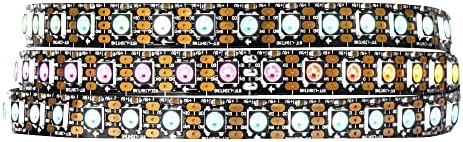 BTF-LIGHTING WS2812B IC RGB LED Strip,UL Listed,Pure Gold Wires,DC5V 3.28FT 100LED 5050SMD,Individually Addressable,Flexible for DIY Chasing Full Color Project,3M Tape,IP30(No Adapter or Controller) by BTF-LIGHTING