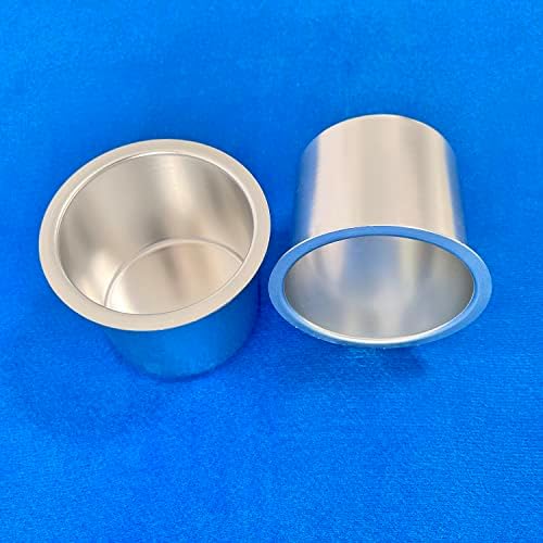 SEETOOOGAMES Jumbo Aluminum Drop-in Poker Table Cup Holder Insert (Pack of 2) (Silver) - Image 6
