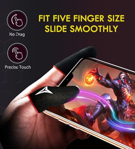 Professional Mobile Gaming Finger Sleeves with a Slide Box,6 Pack - Image 2