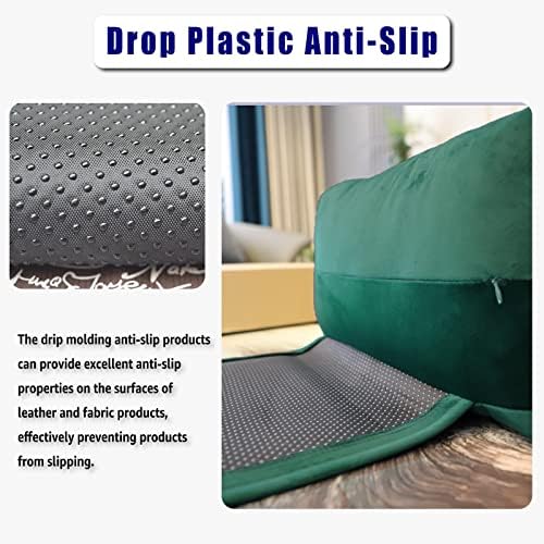 Non-Slip Head Pillow for Recliners - Neck Support Cushion with Velvet Cover for Pain Relief at Home, Office and Travel (Green) - Image 2