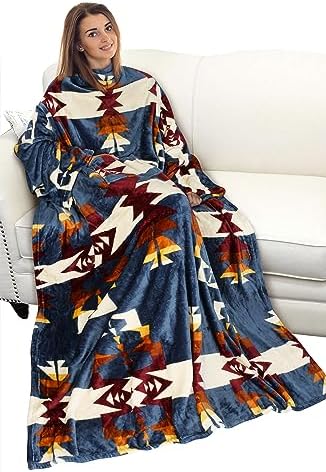 Catalonia Wearable Blanket with Sleeves for Women & Men, Fleece Wrap Throw by Catalonia