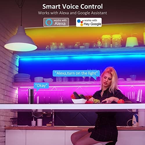 maylit 8 PCS 3.3FT Smart RGB Under Cabinet Lights Kit - Image 3