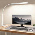 LED Desk Lamp with Clamp, 5 Color Modes & 10 Brightness Levels, Eye-Caring Desk Light, Flexible Gooseneck, Memory Function, Adapter Included for Home Office, Reading & Study by Unknown