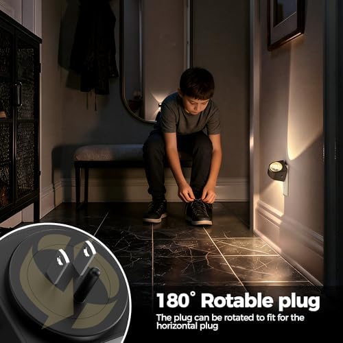 Briignite Projector Night Light, Rotating Lights Plug into Wall Warm,2 Pack - Image 4