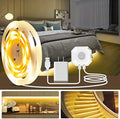 Daymeet Motion Sensor Lights Indoor, 16.4ft Motion Activated LED Strip Lights Under Bed Light, Night Lighting 3000K Warm White Under Cabinet Light for Hallway, Bedroom,Kitchen (NO APP) by DAYMEET
