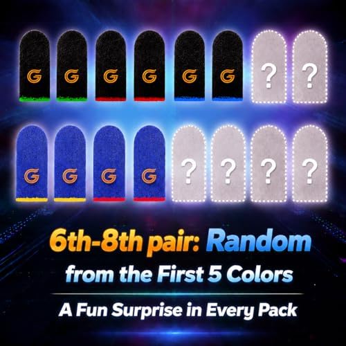 16-Pack Gaming Finger Sleeves for Mobile Gaming & Touchscreen - Image 2