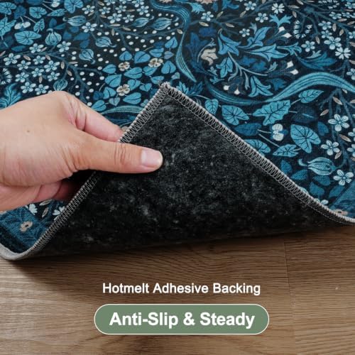 Anidaroel Floral Office Chair Mat for Hardwood Floor, 36"x48" Under Desk Chair Rug for Rolling Chair, Anti-Slip Computer Chair Mat, Low Pile Carpets Protector Mat for Home Office Gaming Room - Image 5