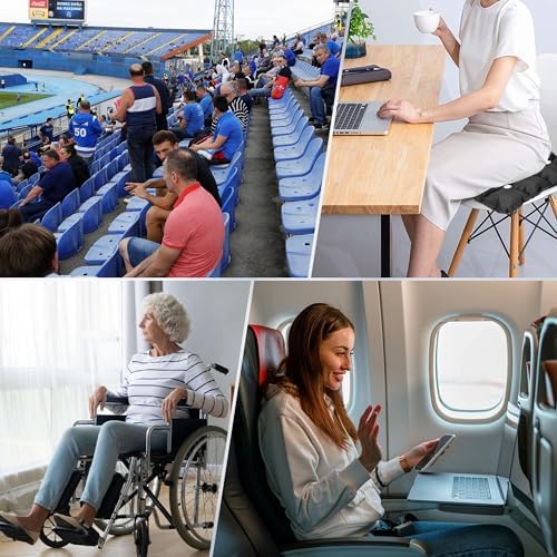 ONTYZZ Inflatable Seat Cushion Lightweight Airplane Seat Cushion | Stadium Seat Travel Cushion for Climbing Hiking Office Airplane - Image 6