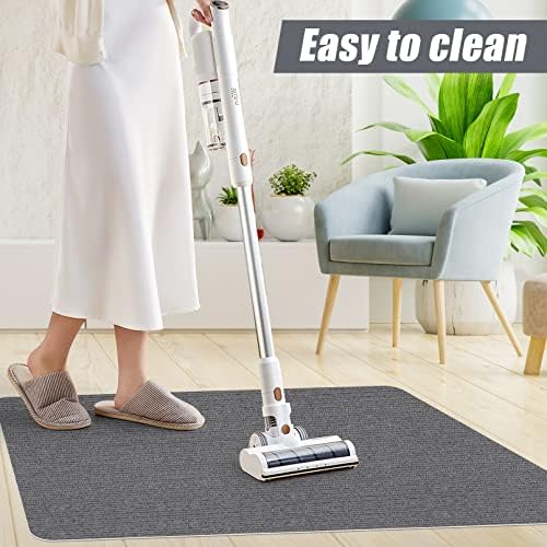 Sycoodeal Office Chair Mat for Hardwood Floor,Office Computer Gaming Chair Mat for Tile Floor,Large Floor Protector Rug,Anti-Slip,Easy to Clean,Grey(55"x36") - Image 6