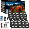 Nilight RGBW LED Rock Lights Kit 10 Pods 22 LEDs Wide Angle Lighting by Nilight