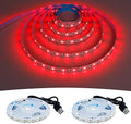 USB Red 620-625nm LED Strip 5V USB Powered 13.12ft/4M(2pcs x 6.6ft) by GOMING